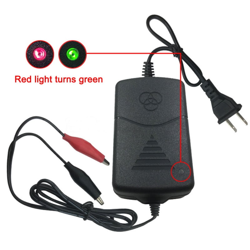 12V Alligator Clip Double Line Charger 14.4 Volt Lead Acid Battery Charger Battery Smart Charger