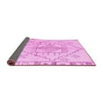thumbnail image 2 of Ahgly Company Indoor Rectangle Solid Pink Modern Area Rugs, 5' x 8', 2 of 4