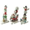 thumbnail image 4 of Northlight Set of 3 Snowmen Christmas Stocking Holders 9", 4 of 5