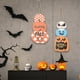 thumbnail image 5 of Decoración de puerta de entrada de Halloween Letrero de madera con forma de calabaza Decoración colgante de pared para puerta con cosecha de otoño, 5 of 5