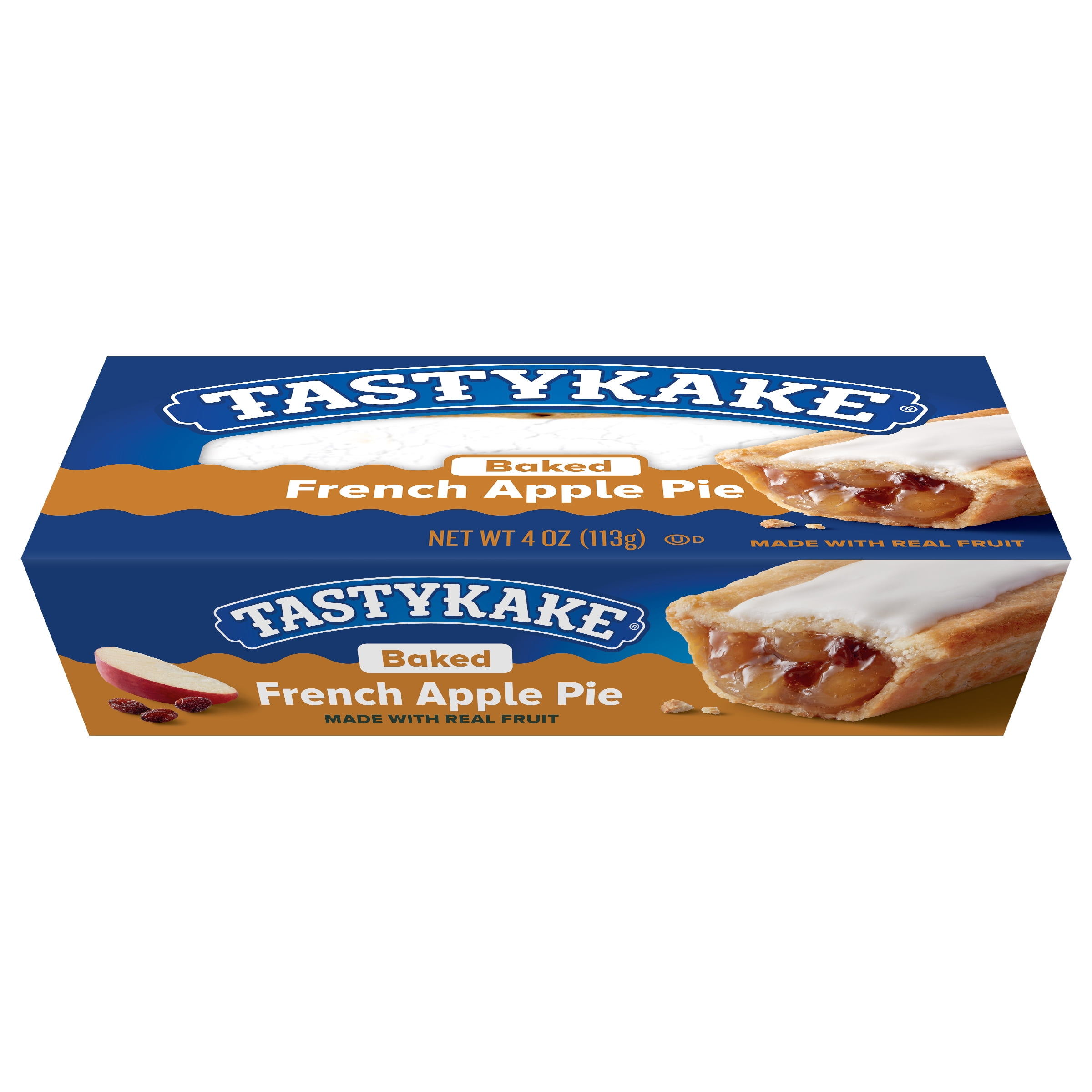Tastykake French Apple Baked Pie with icing, 4 oz (113g)