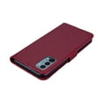 thumbnail image 4 of Dteck Case for OnePlus Nord N200 5G,Magnetic Bling Diamond Leather Card Holder Wallet Owl Pattern Case Kickstand Shockproof Protective Phone Cover with Wrist Strap,Winered, 4 of 7