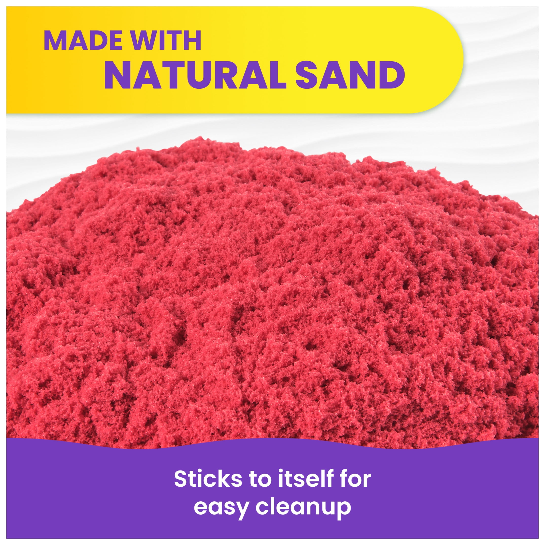 Kinetic Sand, Stamp N' Roll Crayon with 3 oz Play Sand (Colors May Vary)