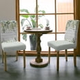thumbnail image 3 of Dining Chair Covers Set of 4,Rustic Blue Ombre Eucalyptus Leaf Universal Stretch Kitchen Seat Covers Parsons Chair Protector Slipcover for Home Restaurant Party Decor,Leaves on White Wood Plank, 3 of 6