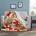 thumbnail image 4 of Custom Blanket with Photos Text Customized Blanket Personalized 7-Photo Collage Memorial Gifts Christmas Birthday Blankets for Family Friends Pets Mom Dad Wife Husband, 4 of 6