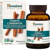 Himalaya Organic Cinnamon, for Glycemic Support, 1100 mg Daily, 60 Tablets