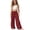 00-Wine720, variant on Oiyii Toddler Girl's Comfort Fit Trousers Solid Linen Flowy Loose Pants Everyday Casual Bottoms,Army Green