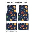 thumbnail image 2 of XMXT Waterproof Floor Mats for Cars, Fantastic Cartoon Universe Universal Fit Auto Carpet Car Mats, Set of 4, 2 of 6