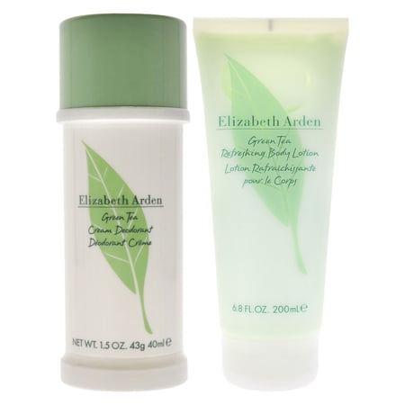 Green Tea kit by Elizabeth Arden for Women - 2 Pc Kit 6.8oz Green Tea Refreshing Body Lotion, 1.5oz Green Tea Cream Deodorant