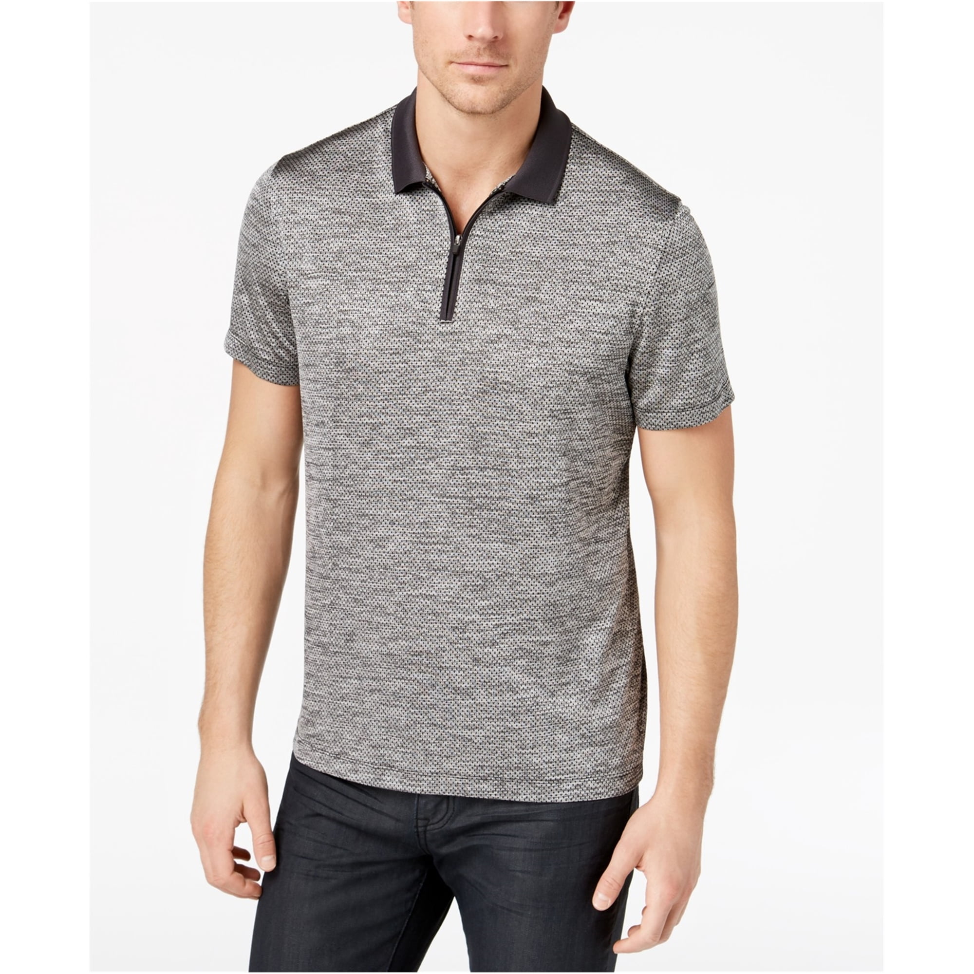 Alfani Alfani Mens MushPrint Rugby Polo Shirt