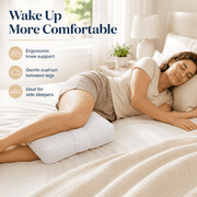 Knee Pillow for Side Sleepers, Large Comfortable Memory Foam Leg Pillow for Side Sleeping, Adjustable Strap, Pillow Sleeping Between Legs Aligns Spine – Memory Foam Hip Pillow Contour Design