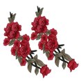 thumbnail image 3 of Parches bordados parches flores 2 piezas práctico hecho a mano para ropa para mochila para manta ANGGREK Otros, 3 of 8