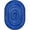 Blue, variant on 5 ft. 4 in. x 7 ft. 8 in. Feeling Fun Children Oval Rug  Red