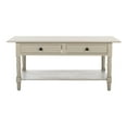 thumbnail image 2 of SAFAVIEH Boris 2-Drawer Coffee Table Vintage Grey, 2 of 7