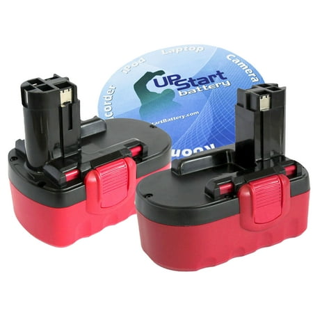 

2-Pack UpStart Battery Bosch BAT026 Battery - Replacement Bosch 18V Battery (1300mAh NICD)