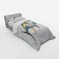 thumbnail image 2 of Ambesonne Fish Bedding Set 3 Pcs, Realistic Yellowfin Tuna, Twin XL, Earth Yellow Blue, 2 of 2
