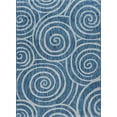 thumbnail image 3 of 5x8 Water Resistant, Indoor Outdoor Rugs for Patios, Front Door Entry, Entryway, Deck, Porch, Balcony | Outside Area Rug for Patio | Indigo, Geometric | Size: 5'3'' x 7'3'', 3 of 9