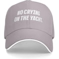 thumbnail image 2 of No Crying On The Yacht Hat Classic Low Profile Baseball Cap Adjustable Golf Dad Hats, 2 of 8