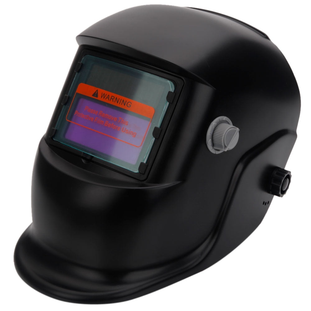 WS107 Solar Powered Auto Darkening Welding Helmet Black