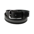 thumbnail image 2 of Size 32 Mens Leather 1 1/2 inch Reflective Work Belt, Brown, 2 of 3