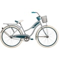 thumbnail image 1 of Huffy 26” Deluxe Cruiser Bike, Fits Riders 60”+, Silver, Adult, Women’s, 1 of 15