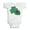 White, variant on TeesAndTankYou Leopard and Plaid Pattern Shamrocks St. Patrick's Day Baby Infant One Piece Bodysuit Newborn Heather Grey