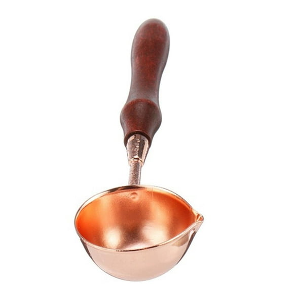 Wooden fire paint seal accessories fire paint spoon small melting furnace wax grain envelope sealing