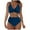 C330/Dark Blue, variant on XIYON Womens Bikini Sets Beach Pool Cover Up Hollow Out Bikini Top With Swim Shorts Conservative Two Piece Bathing Suit Beach Outfits Comfortable