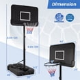 thumbnail image 3 of Gymax 6.5-10 FT Adjustable Portable Basketball Hoop w/ 44 Inch Shatterproof Backboard, 3 of 10