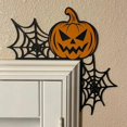 thumbnail image 1 of Adorno de metal para puerta de Halloween, decoración del hogar de Halloween, letrero de calabaza, decoración de esquina de puerta de ventana de mesa de Halloween para fiesta de Halloween, decoración d, 1 of 8