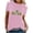 Pink, variant on Puntoco Short Sleeve Women Tops ,Womens St Patrick'S Day T-Shirt Love Heart Shirts Short Sleeve Valentine'S Day Crewneck Colorful Heart Graphic Tees Tops Green 6(M)