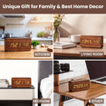 thumbnail image 4 of DAYBETTER Wooden Digital Alarm Clocks for Bedrooms, USB Port & Battery Powered, Loud Alarm Clock for Heavy Sleepers,Dimmer, 3 Alarms, Sound Control, Temperature, 12/24H, Brown, 4 of 7