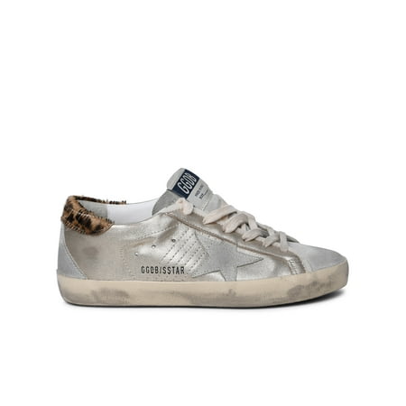 

Golden Goose Woman Super-Star Classic Silver Leather Sneakers