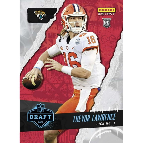 NFL 2021 Instant Football Draft Night Trevor Lawrence Trading Card