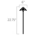 thumbnail image 2 of Landscape 3-Light 3000K LED Center Mount Path in Textured Black, 2 of 2