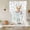 White, variant on Bunny Easter Tie Up Curtains 45 Inches Long, Kitchen Window Curtains Over Sink, Spring Floral Rabbits Eggs Farmhouse Small Window Curtains Shade Balloon Curtains Valances for Bedroom/Cafe 34"x45"