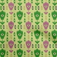 thumbnail image 1 of oneOone Silk Tabby Lime Green Fabric Ikat Craft Projects Decor Fabric Printed By The Yard 42 Inch Wide, 1 of 4