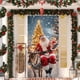 thumbnail image 4 of Decoraciones de Navidad Interior 35 X 71 Pulgadas Marco de Puerta de Navidad - Patrón de Santa Claus - Decoración de Puerta de Navidad - Decoración de Fiesta Del Festival, 4 of 6