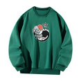 thumbnail image 3 of Sudadera para mujer, ropa deportiva básica de otoño, Tops para viajes, compras, oficina, señoras Verde, 3 of 7