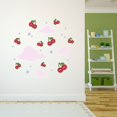 thumbnail image 3 of Danish Pastel Wall Decal Aesthetic Cherries with Clouds Seamless pattern Bedroom Wall Decal for Girls Cute Themed Room Décor - Size: 30 In x 27 In, 3 of 5
