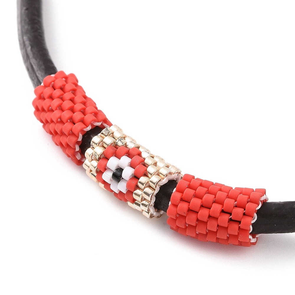 4 Set 3Pcs 3 Style Japanese Seed Beads Loom Pattern Seed Bead Column with Mixed Color 11x9x1.5mm Hole: 4mm 1Pc/style
