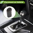 thumbnail image 3 of Cubierta de pomo de cambio de marcha Unique Bargains para Chevrolet Malibu 2016-2020, antideslizante, negra y marrón, protector de mango de cambio de cuero sintético, 1 pieza, 3 of 6