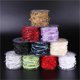 thumbnail image 3 of 1 Roll Creative Bead Ribbon Wedding Decorative Webbing Bands for Bouquet Party DIY Craft Supplies (White), 3 of 3