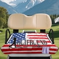 thumbnail image 3 of XYZCANDO American Flag Golf Golf Cart Seat Cover | 4 Storage Pockets, Non-slip Washable Universal Cover for 2-Seat Golf Carts, 3 of 9