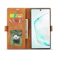 thumbnail image 3 of Samsung Galaxy Note 10 Plus Wallet Case Samsung Galaxy Note 10 Plus Luxury PU Leather Case, Book Folding Flip Retro Case with Kickstand, [RFID Blocking] Credit Card Slot Magnetic Closure Cover, Brown, 3 of 8