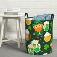 thumbnail image 6 of Naloa St Patrick's Day10 Large Laundry Basket Waterproof Round Collapsible Storage bin with Handles for Hamper Kids Room,Toy Storage, 6 of 6