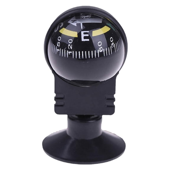 QHUDLV 360 Degree Rotation Vehicle Navigation Ball Shaped Car with Suction C,.