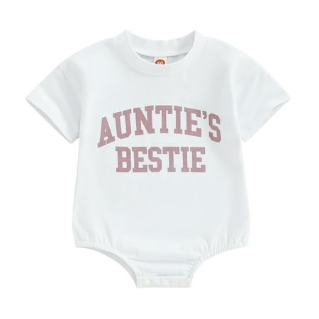 

Bagilaanoe Newborn Baby Girl Boy Summer Rompers Letter Print Short Sleeve Bodysuits 3M 6M 12M 18M 24M Infant Casual One Piece Short Jumpsuit