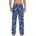 thumbnail image 4 of FORMRS Mens Pajama Pants with Pockets Cotton Sleepwear Lounge Bottoms Sizes S-2XL, Watercolor Shark Pattern, 4 of 7