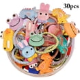 thumbnail image 2 of Hair Tie Cute Small 30PCS Cartoon Hair Rope Hair Band Ponytail Holder for Kids, 2 of 10